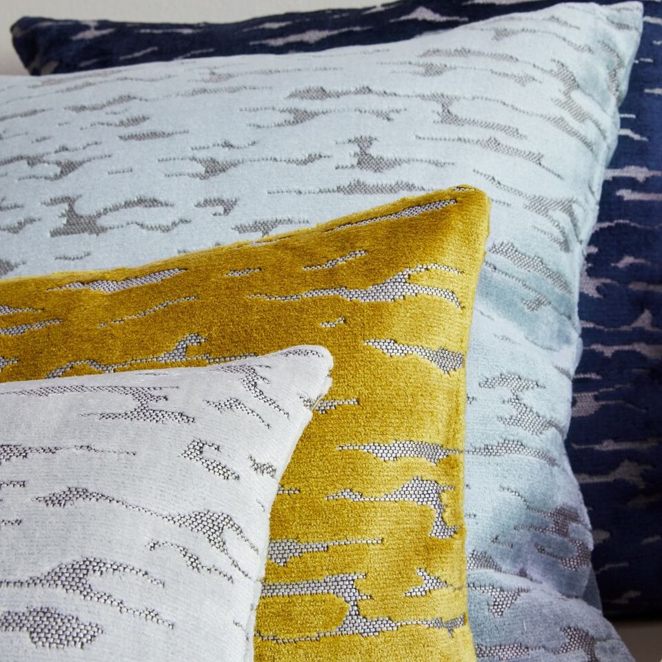 Distressed Cut Velvet Pillow Cover west elm Australia